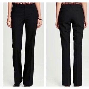 Banana Republic Harrison Black Flare Stretch Pants Womens Size 4